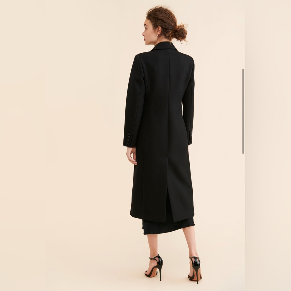 NWT Avec Les Filles Tuxedo Double-Breasted Coat - Picture 3 of 6